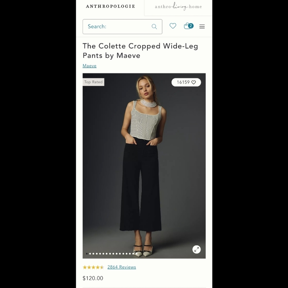 Anthropologie colette pants by maeve 32